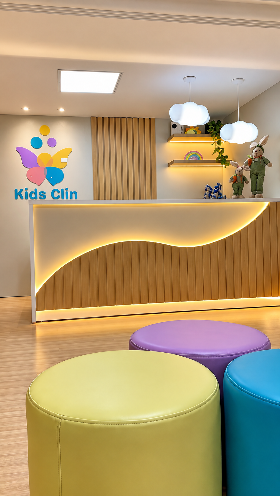Foto do espaço da Kids Clin